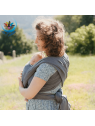 Echarpe bébé traditionnelle physiologique unie anthracite