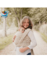 Echarpe Zèbre Beige portage traditionnel bébé Neobulle
