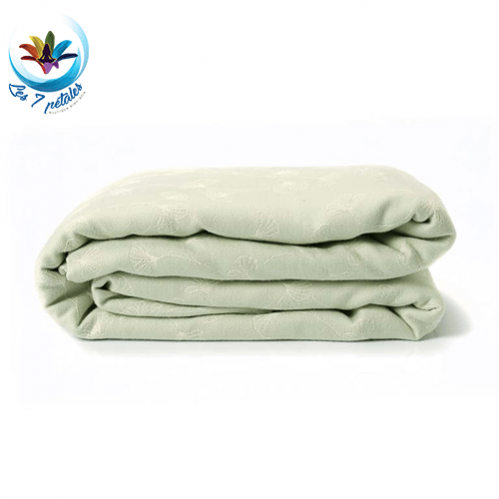 Echarpe pôrtage bébé motif Ginkgo Vert