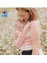 Echarpe Ginkgo Rose portage traditionnel bébé jusqu'à 3 ans