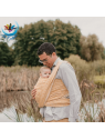 Echarpe Nomade Ocre portage traditionnel pour bébé