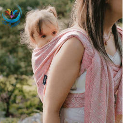 Echarpe Nomade Rose portage traditionnel pour bébé