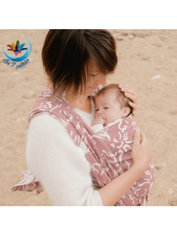 Nouveau porte bébé écharpe en tissu seacell : coton et algues naturelles