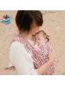 Nouveau porte bébé écharpe en tissu seacell : coton et algues naturelles