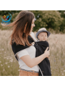 Echarpe Noire Sling avec anneau pour porter bébé