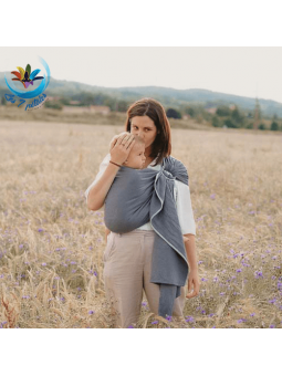 Echarpe Anthracite Sling avec anneau pour porter bébé