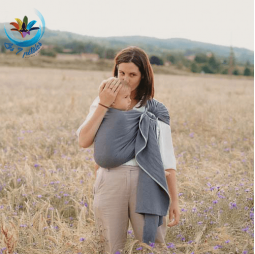 Echarpe Anthracite Sling avec anneau pour porter bébé