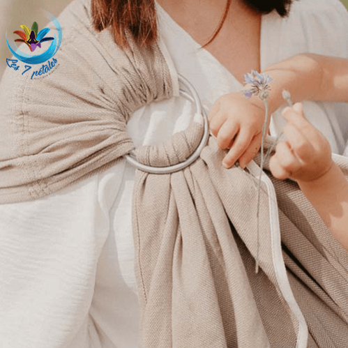 Echarpe Beige Sable Sling avec anneau
