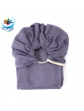 Echarpe porte bebe sans noeud avec anneau Bleu Cobalt sling