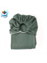Echarpe porte bebe sans noeud avec anneau Vert Eucalyptus sling