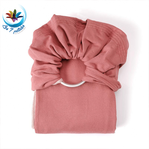 Echarpe porte bebe sans noeud avec anneau Terracotta sling