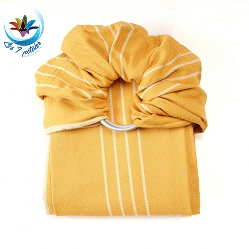 Echarpe porte bebe sans noeud avec anneau Tournesol sling