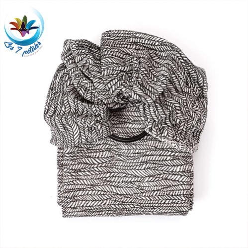 Echarpe Jungle Monochrome Sling avec anneau spécial gros bebe