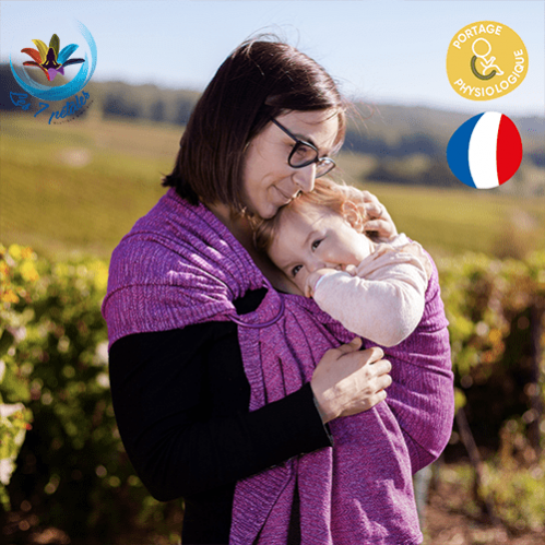 Echarpe porte bebe sans noeud avec anneau Jungle Paradisio sling