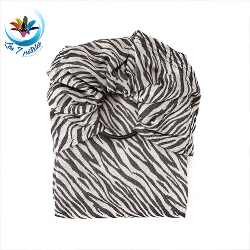 Echarpe Zèbre Noir Sling avec anneau
