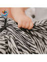Echarpe Zèbre Noir Sling avec anneau