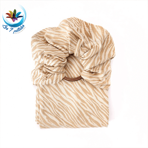 Echarpe Zèbre Beige Sling avec anneau