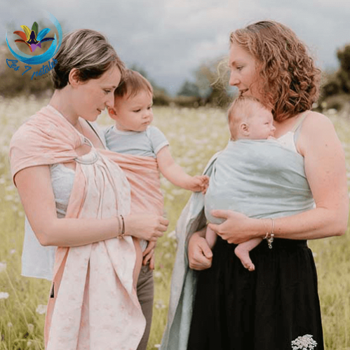 Echarpe Ginkgo Vert Sling pour bébé