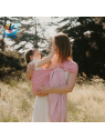 Echarpe Nomade Rose Sling portage avec anneau
