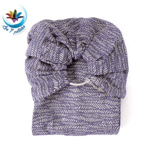 Echarpe anneau Jungle SeaCell(R) marine en tissu naturel végetal