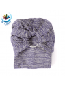 Echarpe anneau Jungle SeaCell(R) marine en tissu naturel végetal
