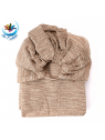 Echarpe anneau Jungle SeaCell(R) taupe en tissu naturel végetal