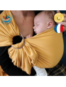Echarpe de portage bébé avec anneau Ambre