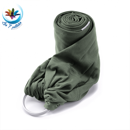 Portage bébé en écharpe jersey spécial 1ère année du nourrisson : modèle Vert