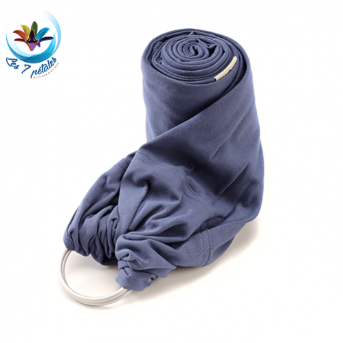 Portage bébé en écharpe jersey spécial 1ère année du nourrisson : modèle Bleu