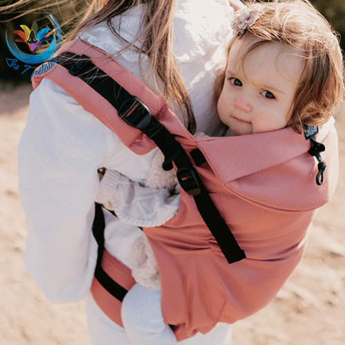 Neo plus acajou portage bébé préformé et évolutif