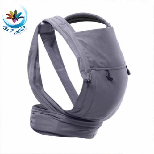 Modele anthracite de l'écharpe de portage préformée et physiologique de Néobulle