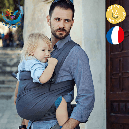 Evolu'bulle mei tai préformé echarpe anthracite