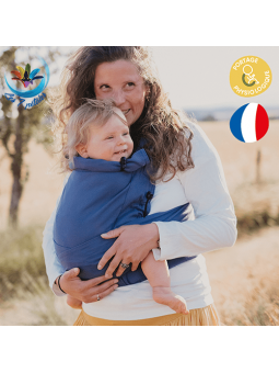 Echarpe de portage préformée pour bébé évolutive de chez neobulle couleur encre