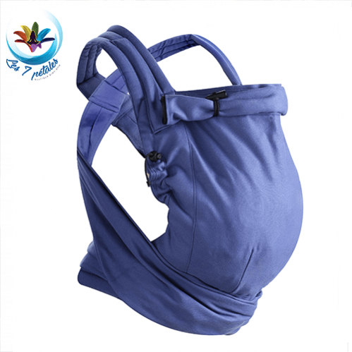 Echarpe preformée de portage pour bébé à partir de 3 mois pour port de longue durée - modele encre bleue
