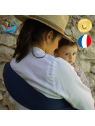 Porte bébé d’appoint Hop ! Là ! Modele Marine en Coton Oeko Tex Standard 100