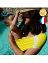 Echarpe jaune d'appoint pour activité aquatique avec bébé jusqu'à 3 ans