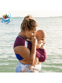 Echarpe Prune d'appoint pour activité aquatique avec bébé jusqu'à 3 ans