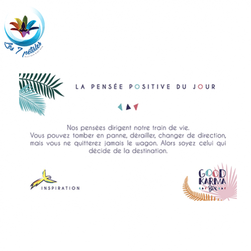 Exemple de carte inspiration de la Good Karma box de Stéphanie Abellan