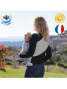 Echarpe de portage bébé avec anneau et en fils Bio Oeko-Tex Standard 100 modele Mistigri