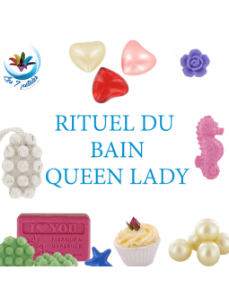 Assortiment Bain et cheveux - Queen Lady avec savons, bombes de bain et shampoing solide