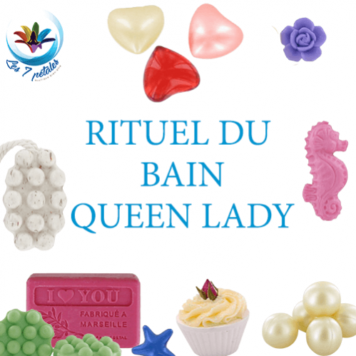 Assortiment Bain et cheveux - Queen Lady avec savons, bombes de bain et shampoing solide