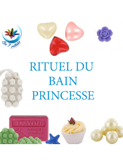 Assortiment Bain avec savons, bombes de bain et macarons Princesse