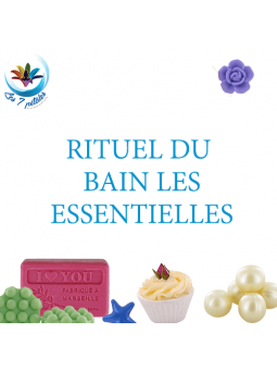 Assortiment Bain Essentielles avec savons, bombes de bain