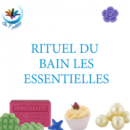 Assortiment Bain Essentielles avec savons, bombes de bain