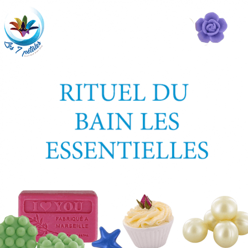 Assortiment Bain Essentielles avec savons, bombes de bain